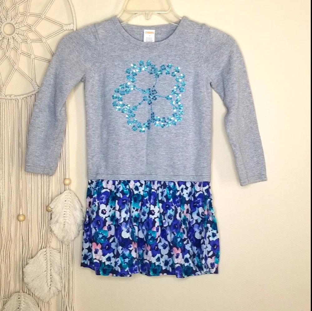 Gymboree Girl's Sweater Floral Dress 6